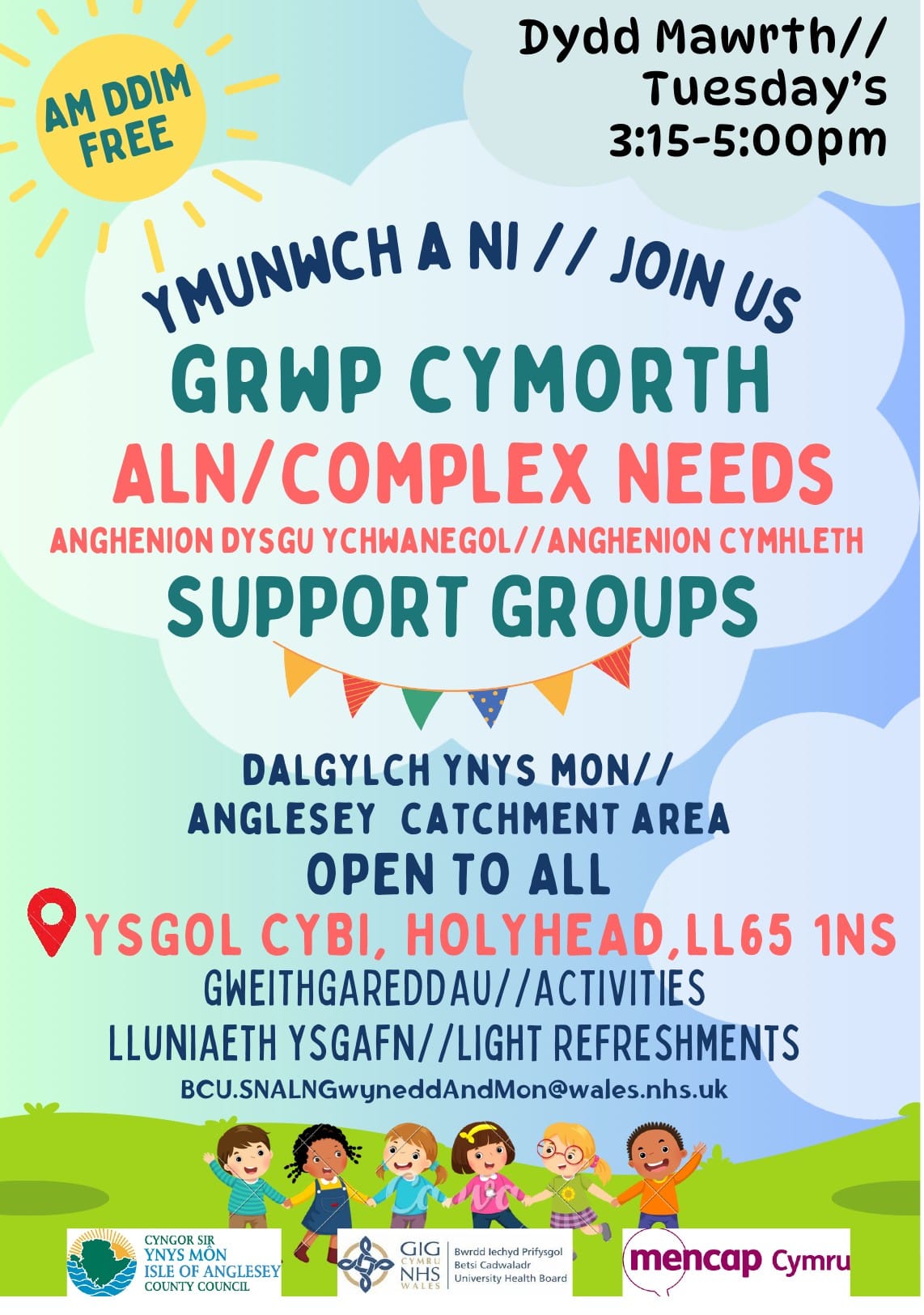 ALN Complex Needs Poster for Complex Needs Support Groups